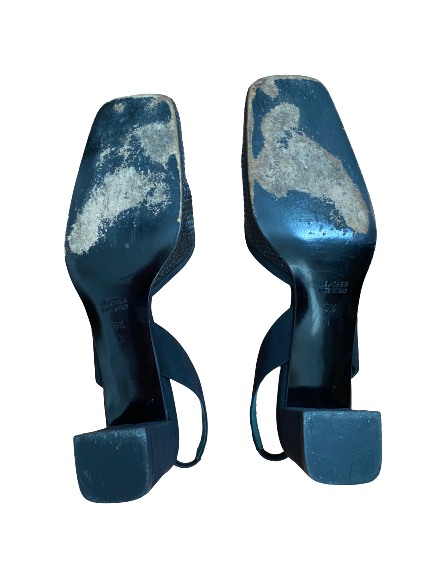 Square Heel Wire Mesh Slingbacks 9.5 (9/9.5)