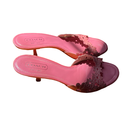 Cut-Out Flower Slide Sandals 38