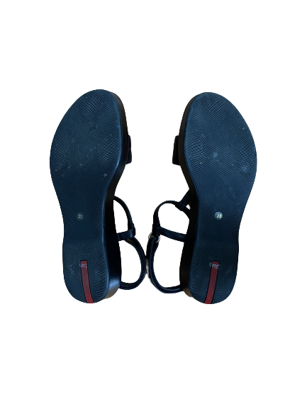 Linea Rossa T-Strap Velcro Platform Sandal 39