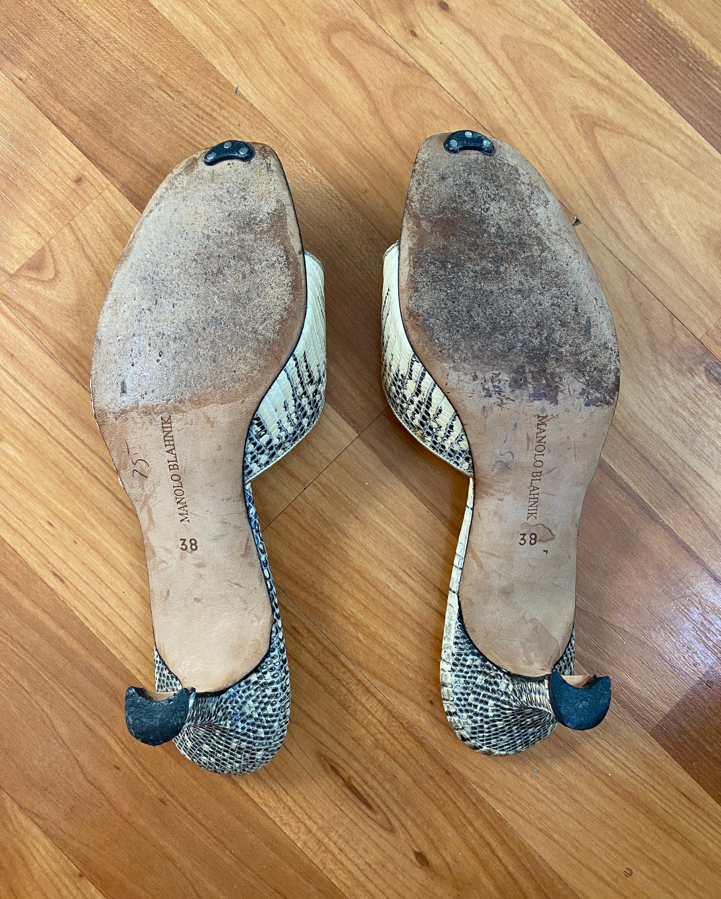 Vampy Snakeskin Heels 38 (37)
