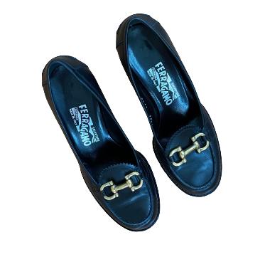 Heeled Buckle Loafers 5.5