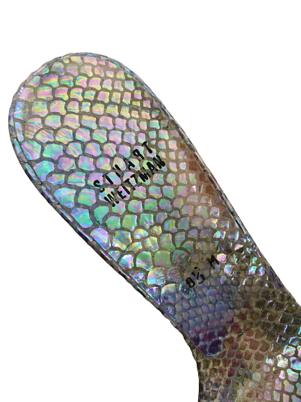 Iridescent Snakeskin Sandals 8.5