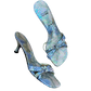 Iridescent Snakeskin Sandals 8.5