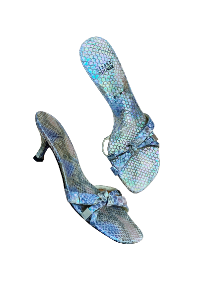 Iridescent Snakeskin Sandals 8.5