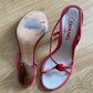 Vintage Coral Ladybug Sandals 40.5 (9.5)