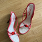 Vintage Coral Ladybug Sandals 40.5 (9.5)