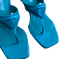 Prada Teal Logo Plaque Thong Sandals 38.5 (8)