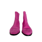 Agatha Neon Pink Suede Booties 39