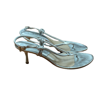 Silver Padded Lucky Charm Heel 38.5 (8/8.5)