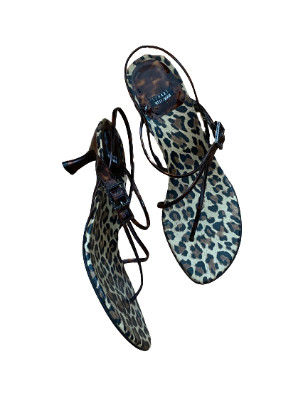 Leopard and Tortoiseshell Strappy Sandals 8/8.5