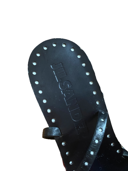 Leather Crisscross Lighter Heeled Sandals 39 (8.5/9)